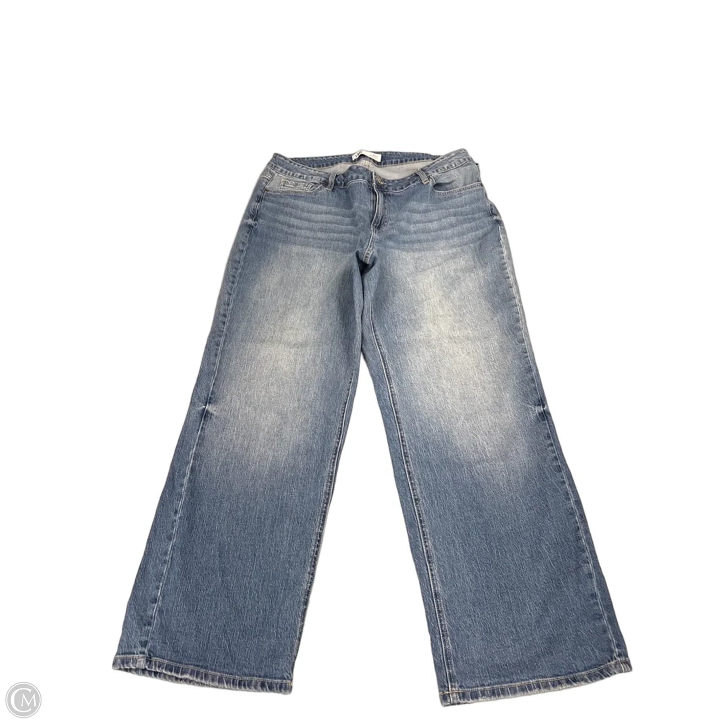 Jeans Wide Leg By Ymi In Blue Denim, Size: 16