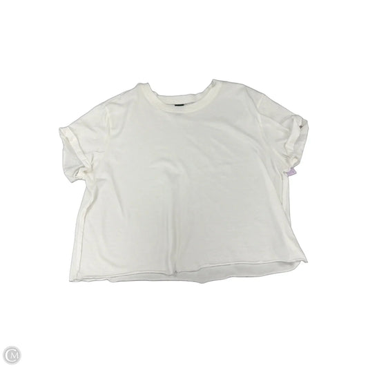Top Short Sleeve Basic By Wild Fable In White, Size: L