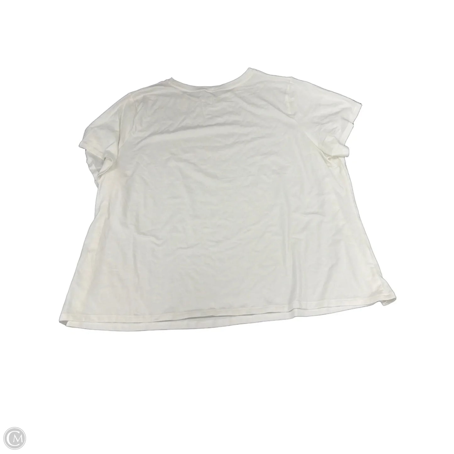 Top Short Sleeve Basic By A New Day In White, Size: 4x