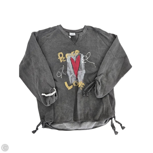 Sweatshirt Crewneck By Cmc In Grey, Size: M