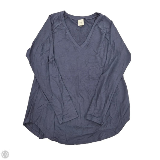 Top Long Sleeve By Cabi In Navy, Size: M