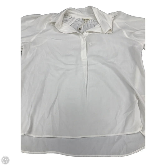 Top Short Sleeve By Max Studio In White, Size: Xl