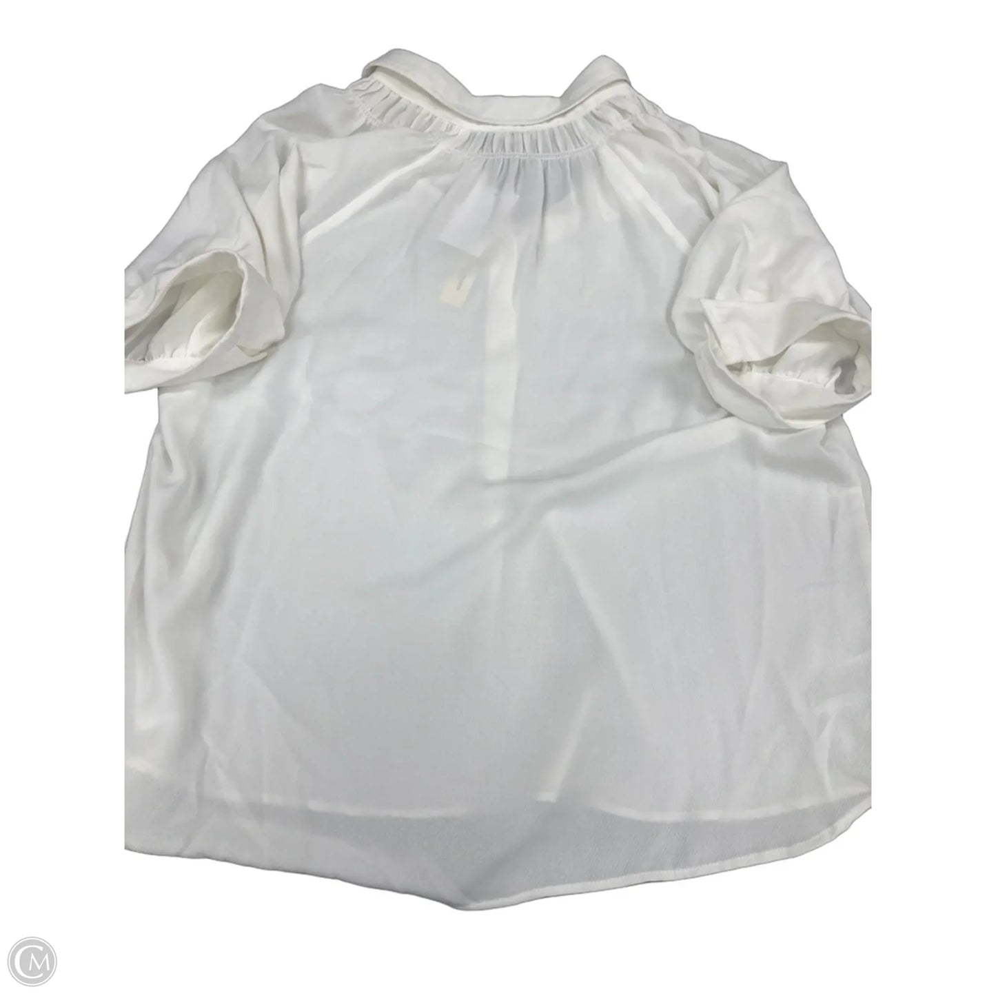 Top Short Sleeve By Max Studio In White, Size: Xl