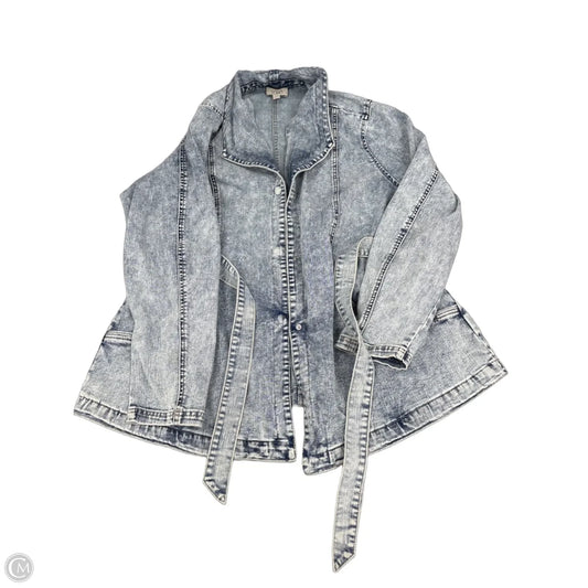 Jacket Denim By Logo In Blue Denim, Size: Xl