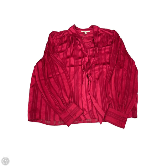 Top Long Sleeve By Les Serein In Red, Size: Xl