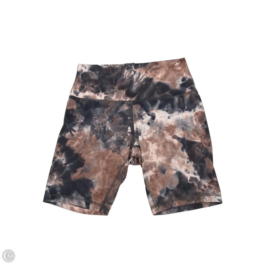 Athletic Shorts By Lululemon In Tie Dye Print, Size: 8