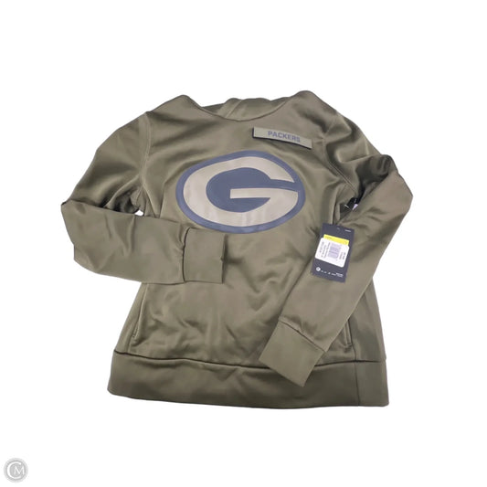 Sweatshirt Hoodie By Nfl In Green, Size: S