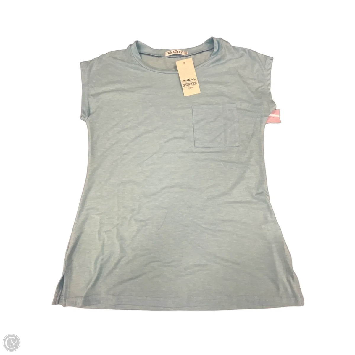 Top Short Sleeve Basic By Cmf In Blue, Size: S