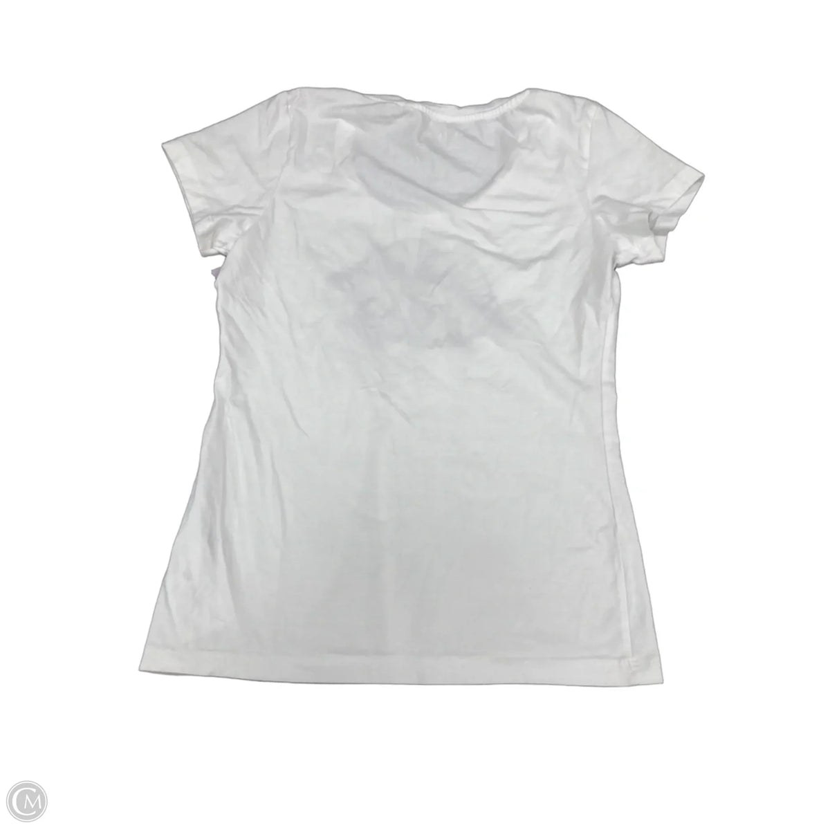 Top Short Sleeve Basic By Guess In White, Size: L
