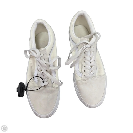 Shoes Flats By Vans In Cream, Size: 8.5