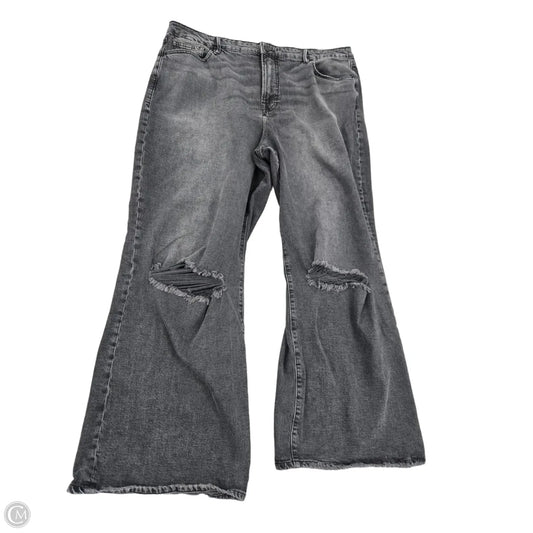 Jeans Wide Leg By Good American In Black, Size: 16