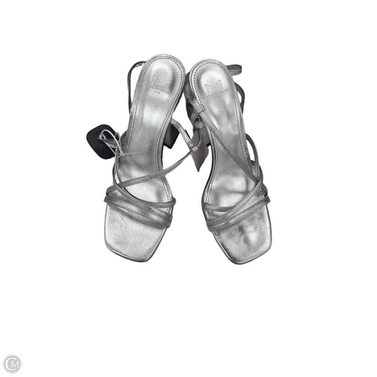 Shoes Heels Block By Marc Fisher In Silver, Size: 7.5