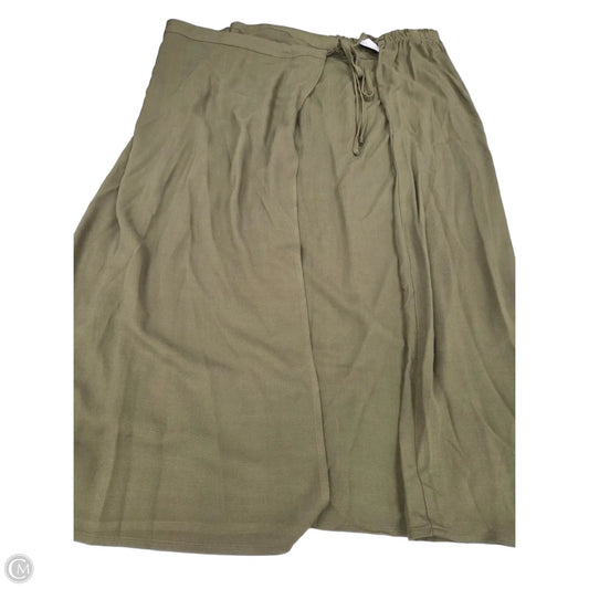 Skirt Midi By Ava & Viv In Green, Size: 1x