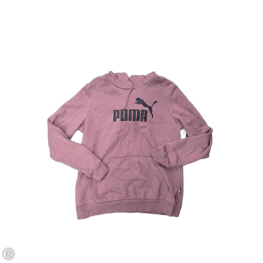 Sweatshirt Hoodie By Puma In Purple, Size: L