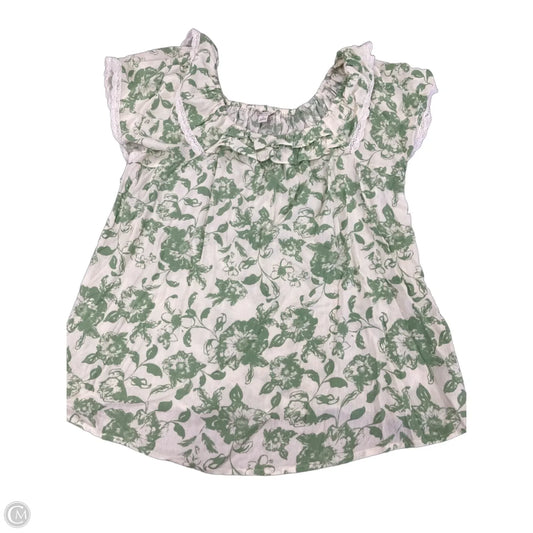 Top Short Sleeve By Cato In Green, Size: L