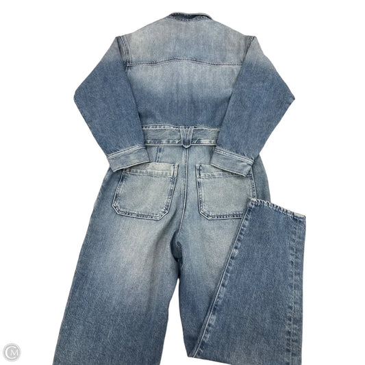 Jumpsuit By Adriano Goldschmied In Blue Denim, Size: Xs