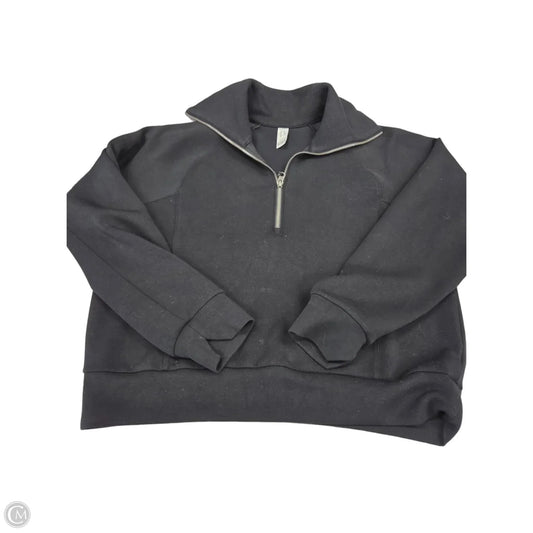 Athletic Top Long Sleeve Crewneck By Spanx In Black, Size: M