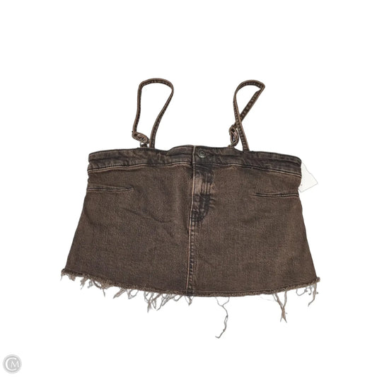 Tank Top By Wild Fable In Brown Denim, Size: Xs