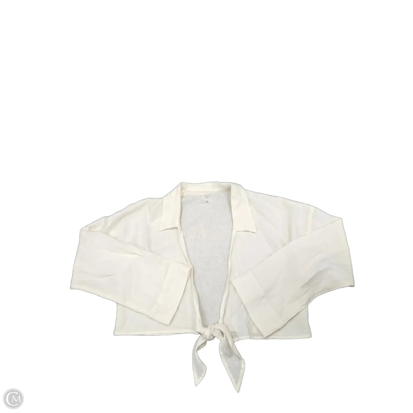 Top Long Sleeve By Calia In Cream, Size: Xs