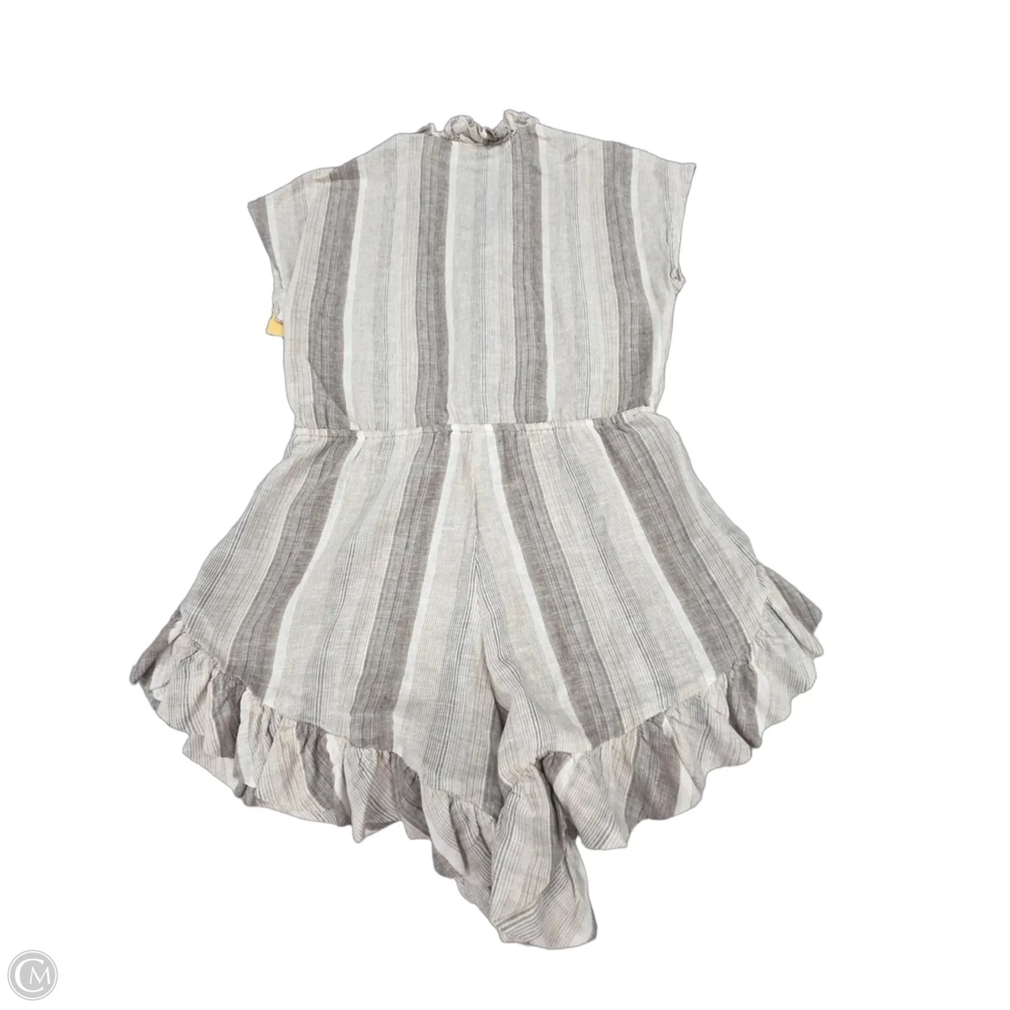 Romper By Elan In Tan & White, Size: M