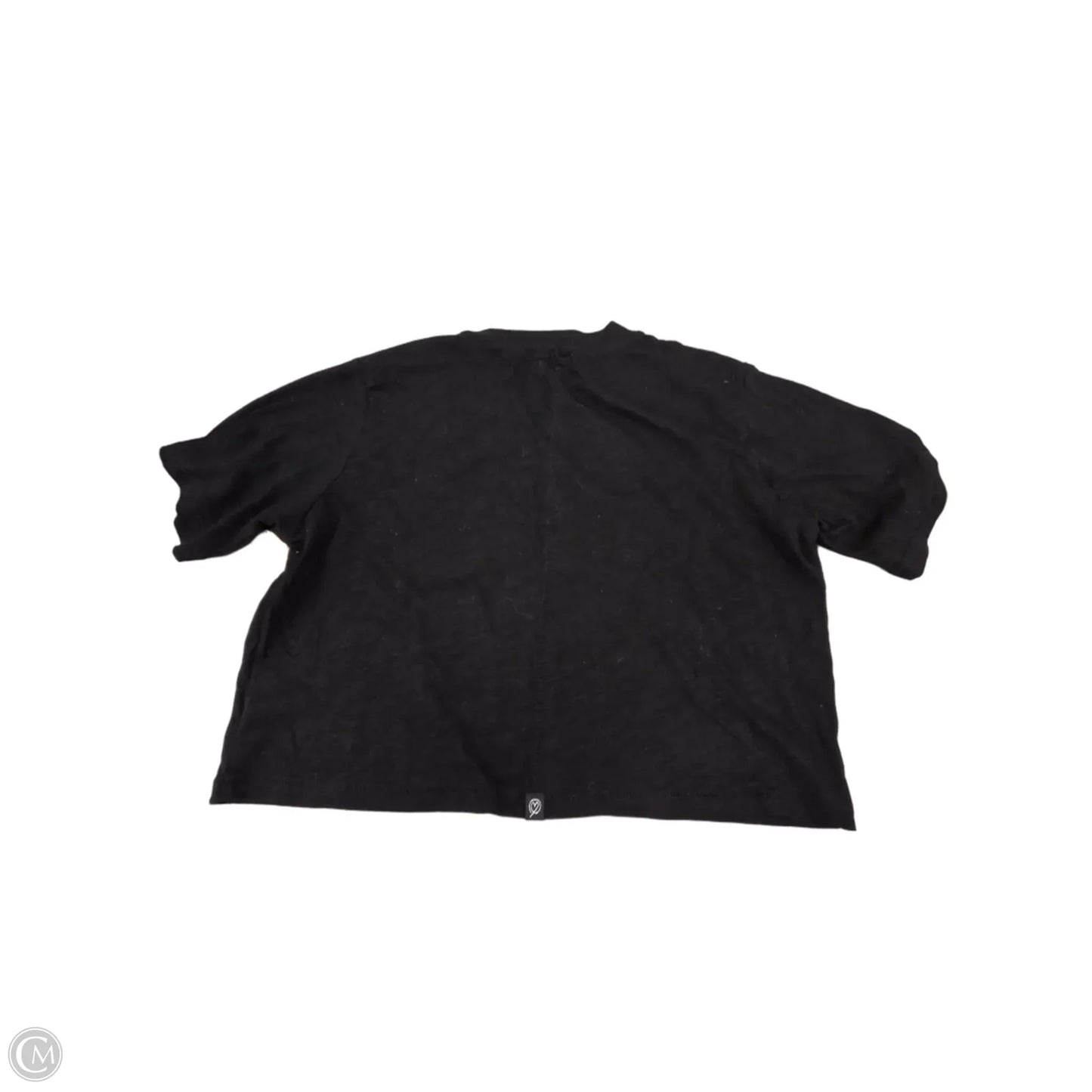 Top Short Sleeve Basic By The Drop In Black, Size: M