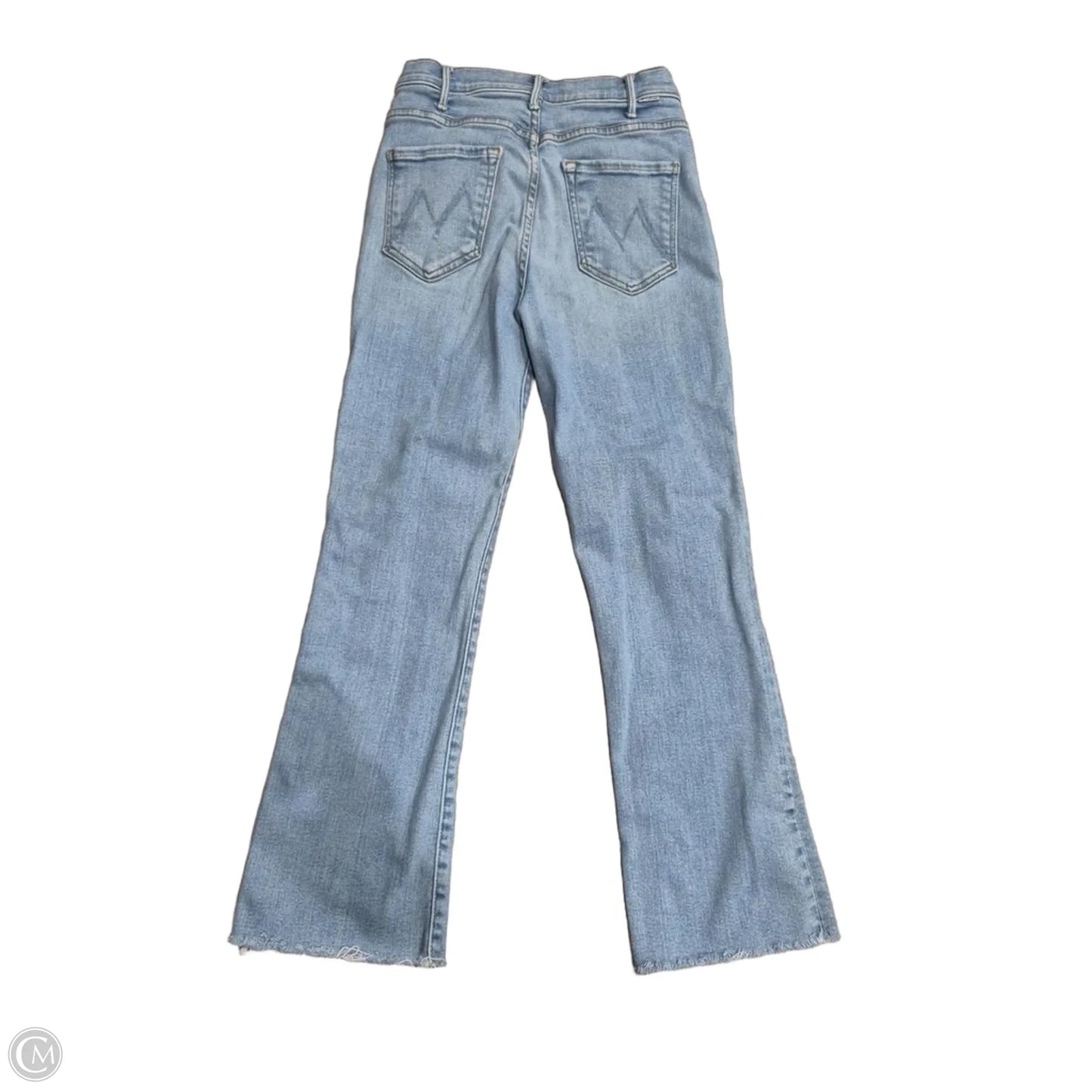 Jeans Straight By Mother In Blue Denim, Size: 4