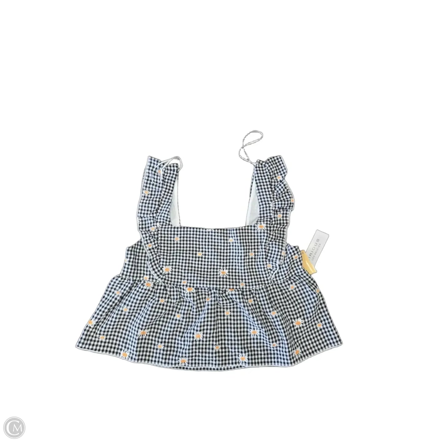 Tank Top By Kirious In Checkered Pattern, Size: L