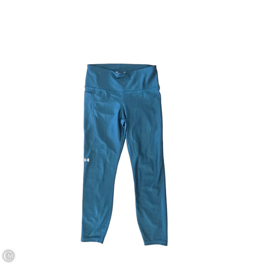 Athletic Leggings By Under Armour In Teal, Size: M