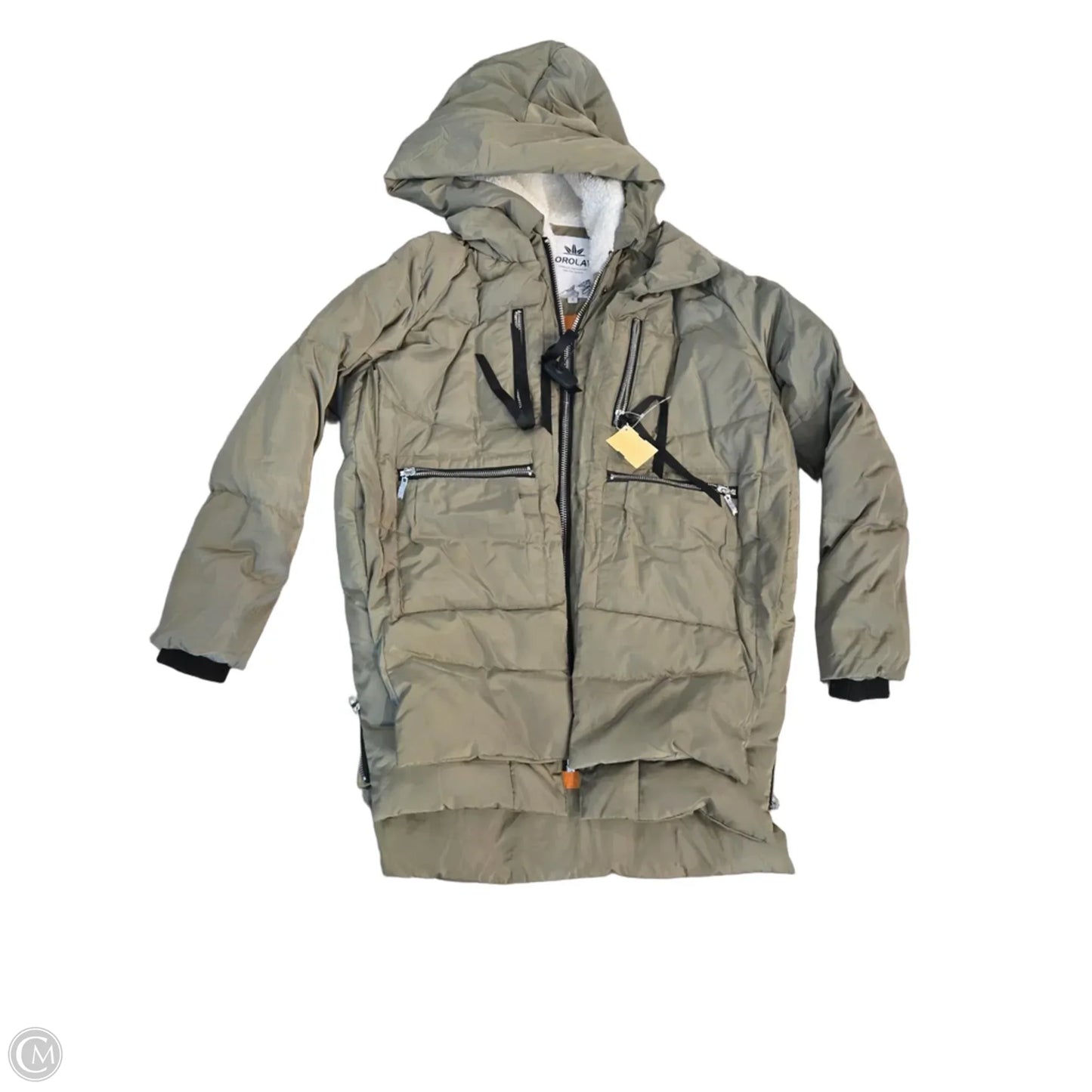 Coat Puffer & Quilted By Cma In Green, Size: S