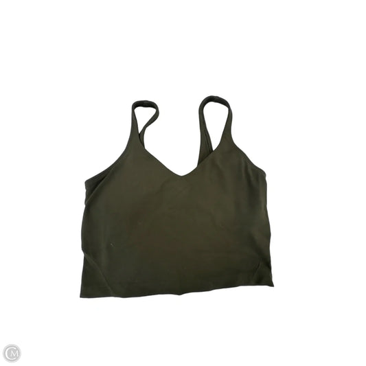 Athletic Tank Top By Lululemon In Green, Size: 6