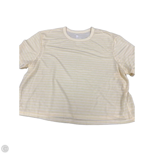 Top Short Sleeve Basic By All In Motion In Yellow, Size: L