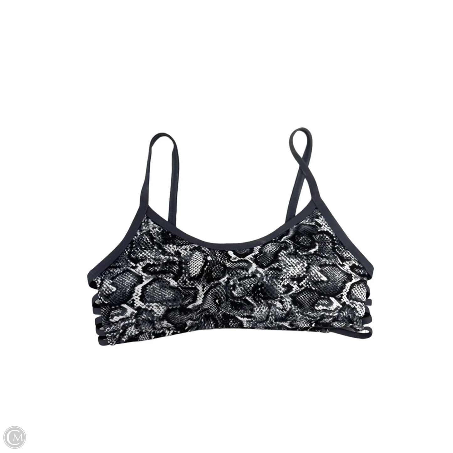 Swimsuit Top By Kona Sol In Grey, Size: S