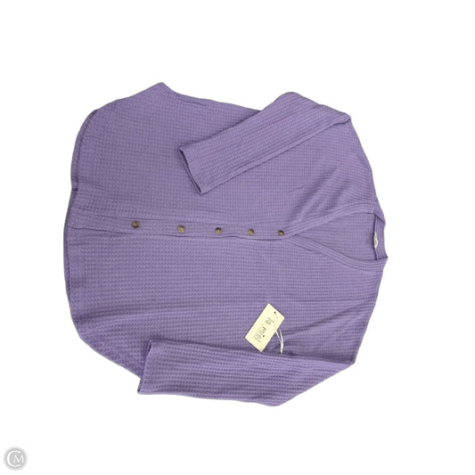Top Long Sleeve By La Miel In Purple, Size: M