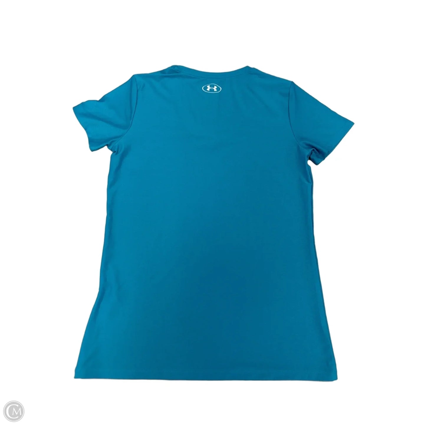 Athletic Top Short Sleeve By Under Armour In Aqua, Size: Xs