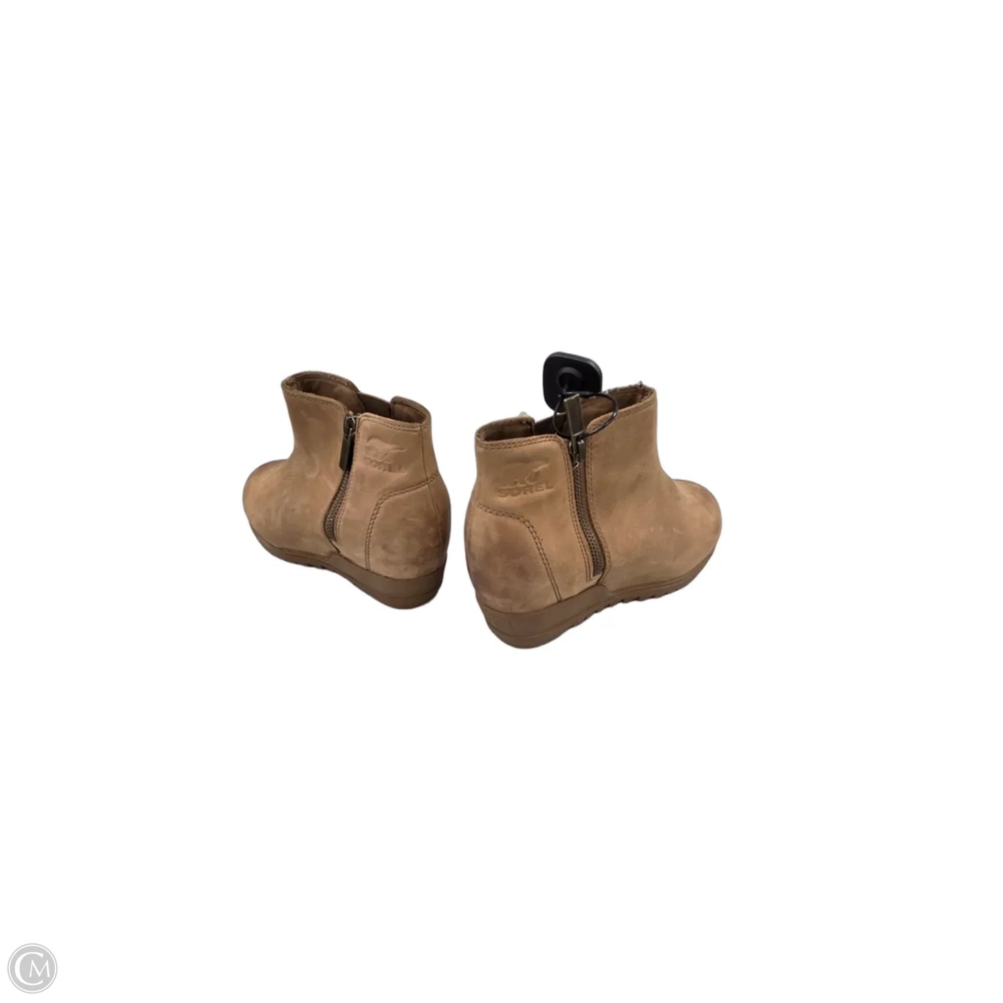 Boots Ankle Heels By Sorel In Tan, Size: 7