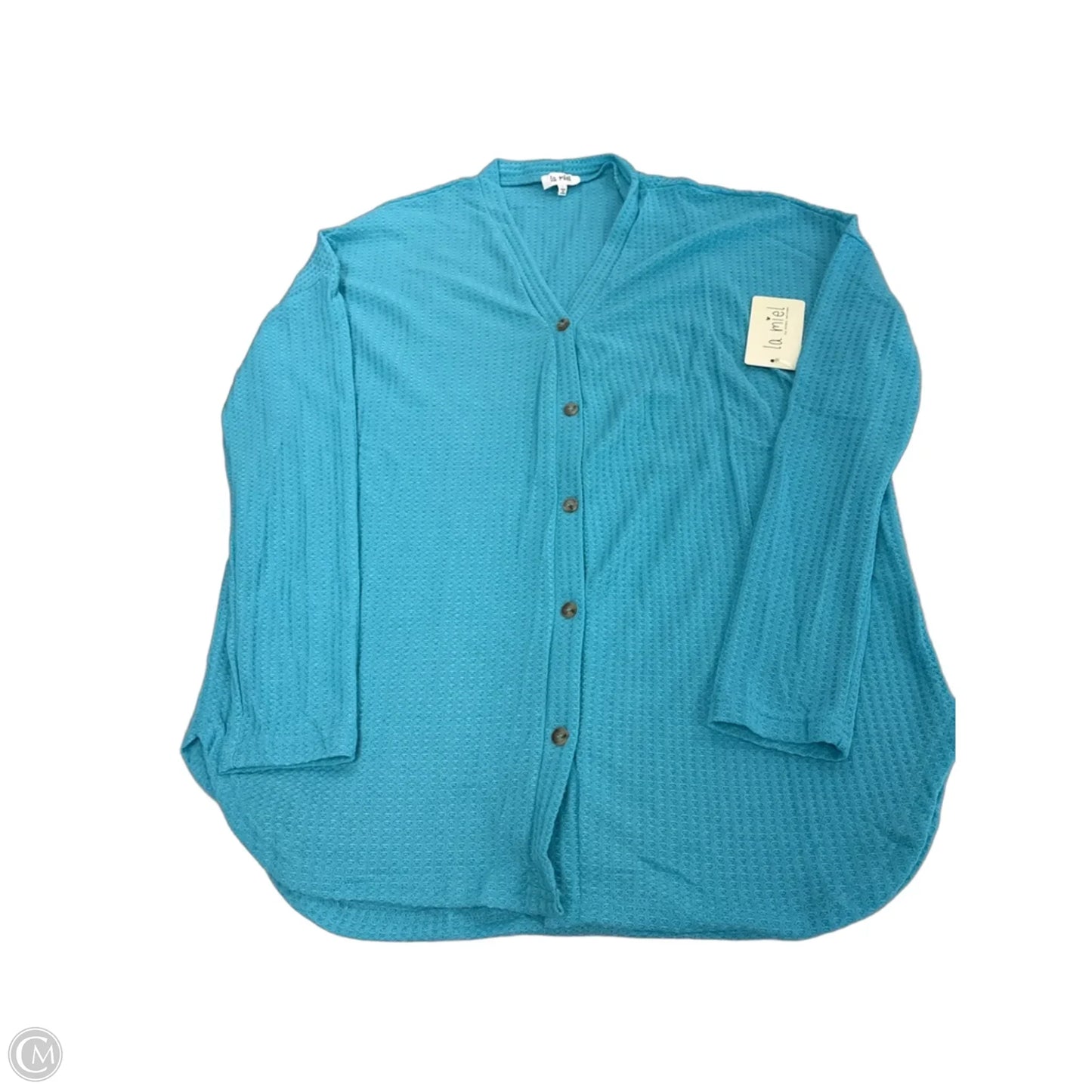 Top Long Sleeve By La Miel In Blue, Size: L