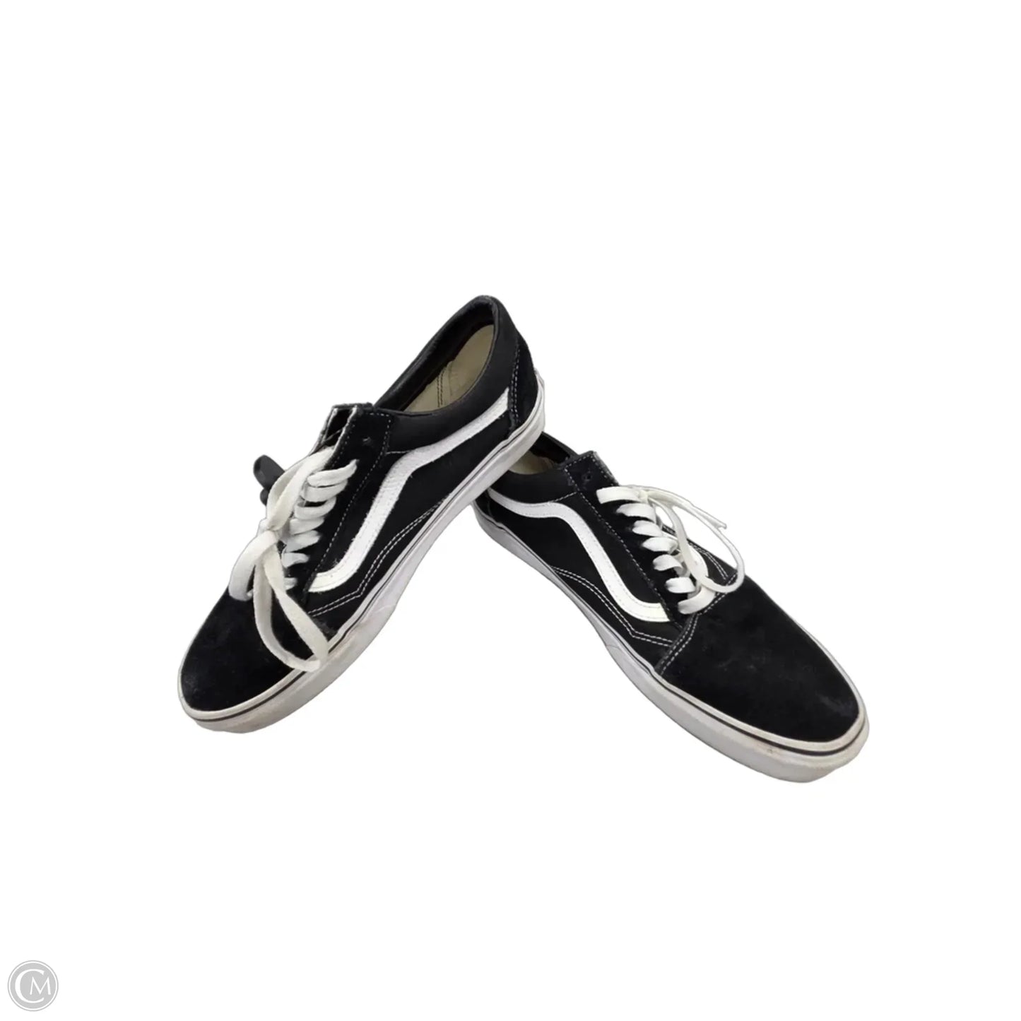 Shoes Flats By Vans In Black, Size: 10.5