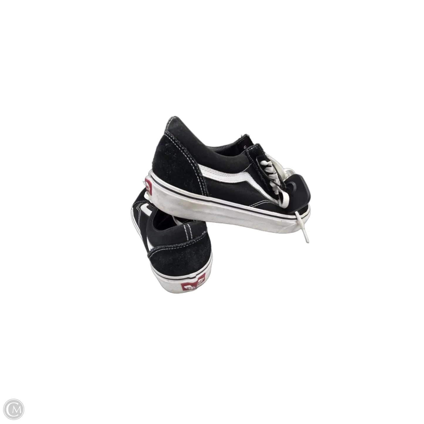 Shoes Flats By Vans In Black, Size: 10.5