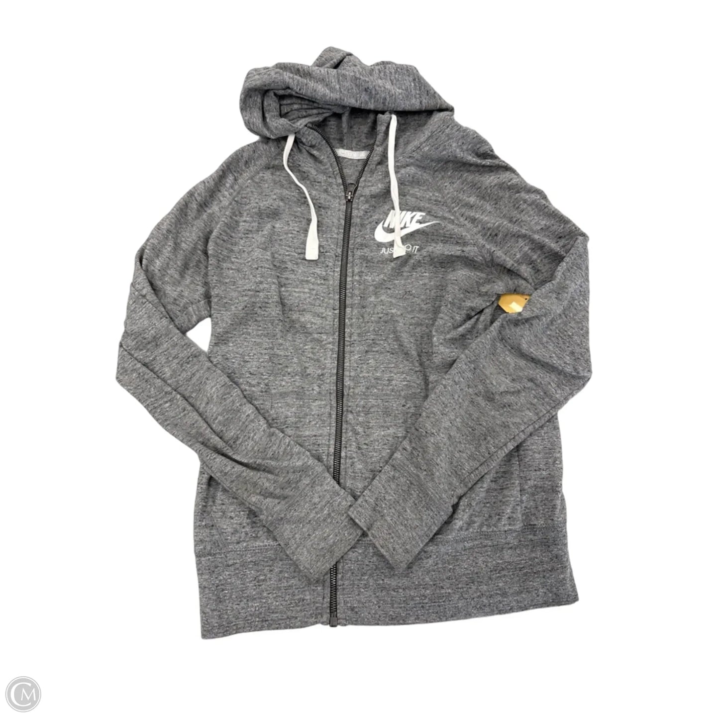 Top Long Sleeve By Nike In Grey, Size: S