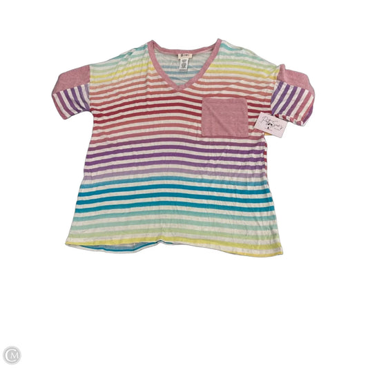 Top Short Sleeve By Bibi In Multi-colored, Size: S