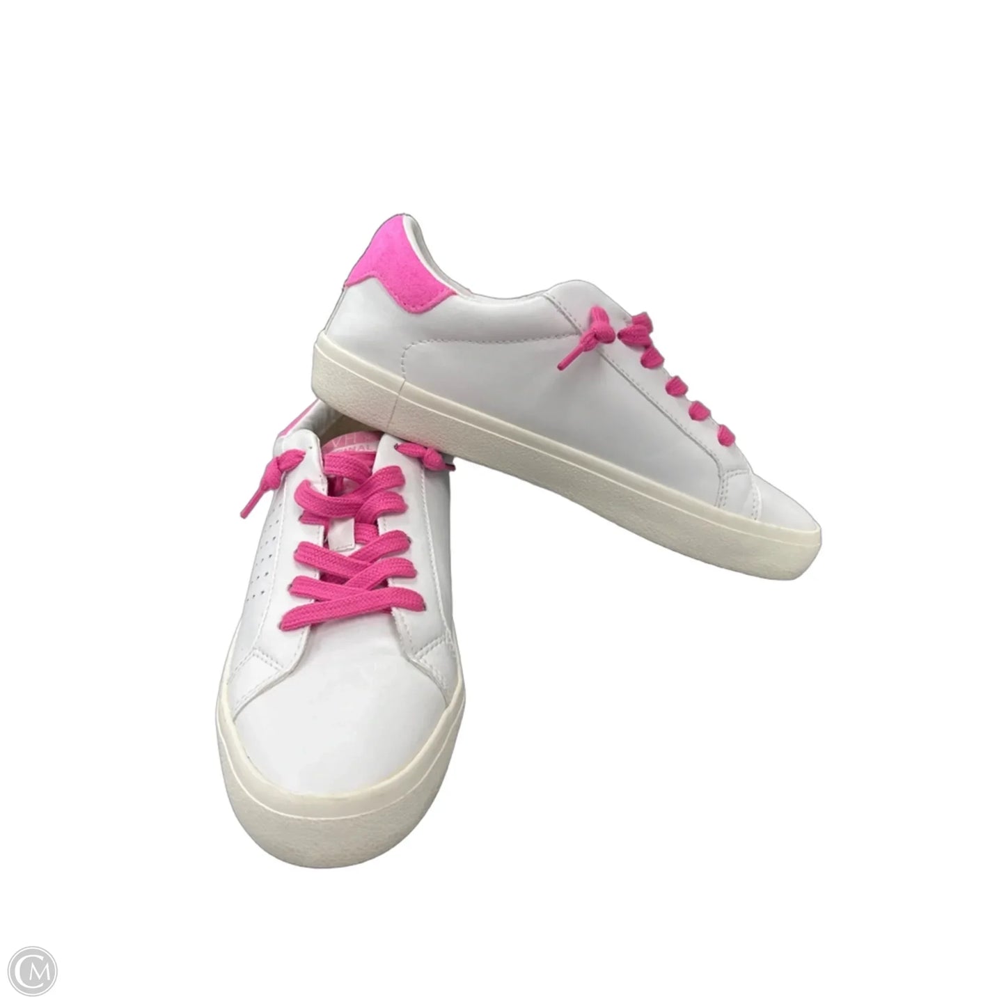 Shoes Flats By Vintage Havana In Pink & White, Size: 8