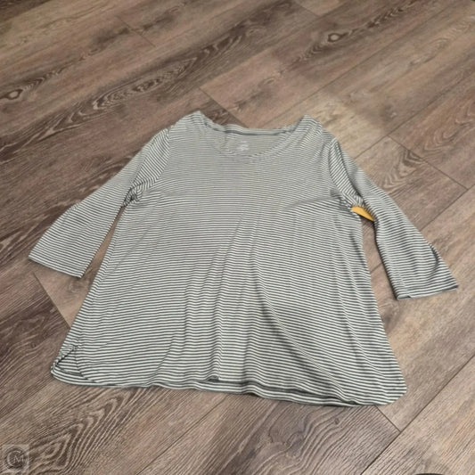 Top 3/4 Sleeve By J. Jill In Green, Size: Xl