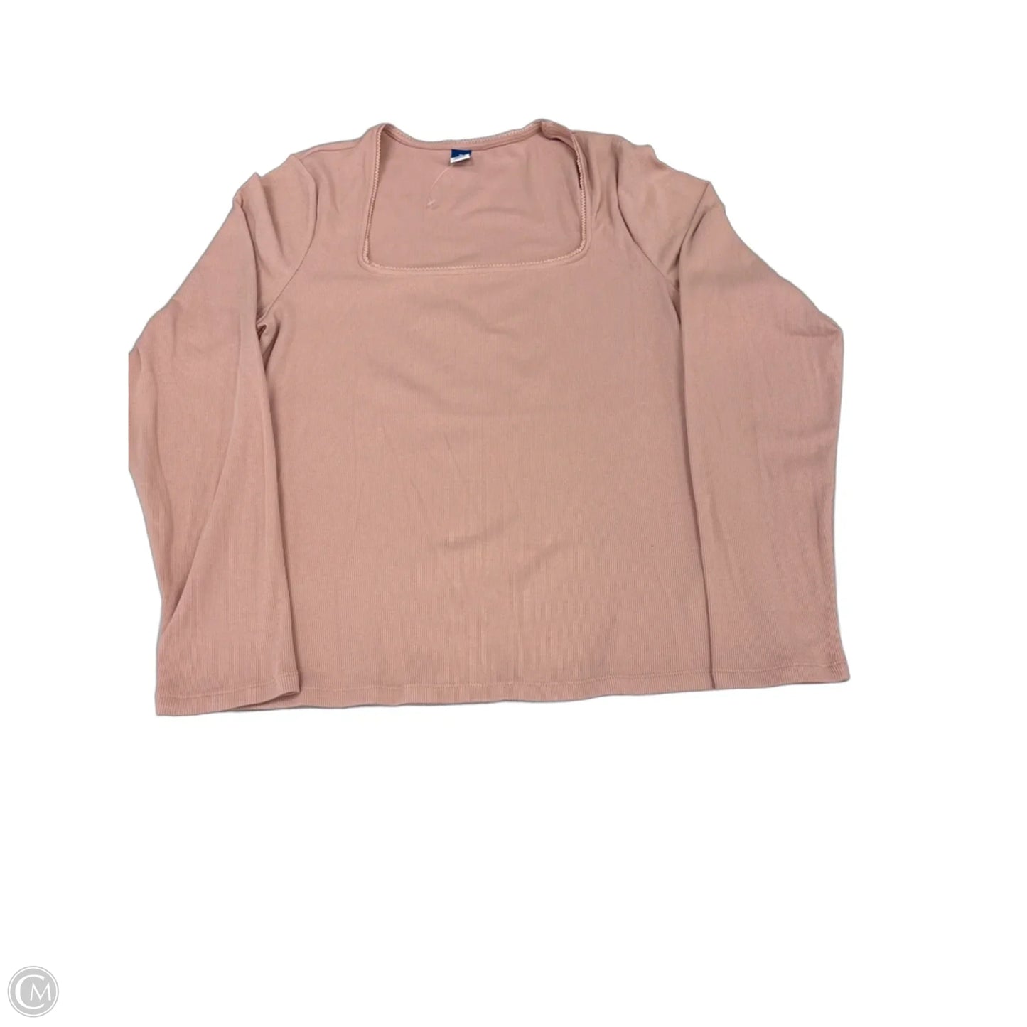 Top Long Sleeve By Old Navy In Peach, Size: Xl