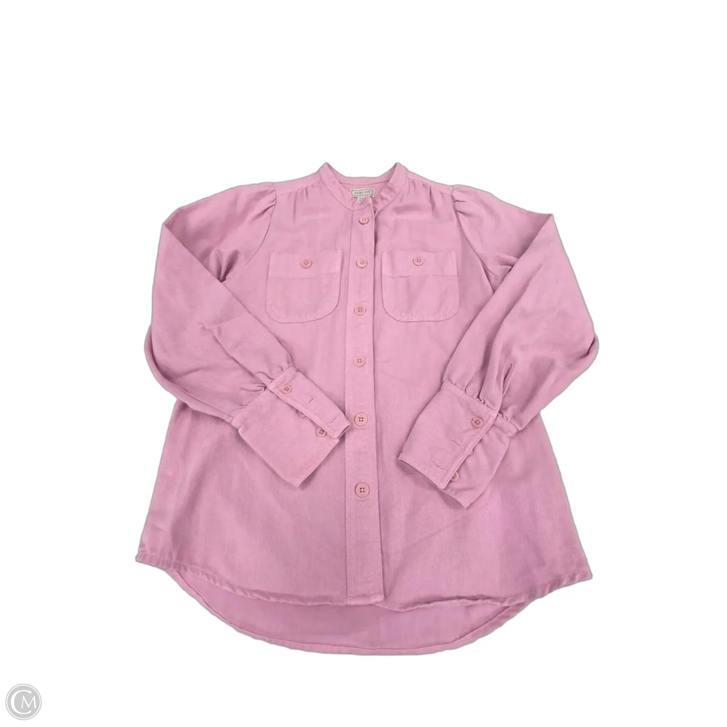 Top Long Sleeve By Point Sur In Pink Denim, Size: Xxs