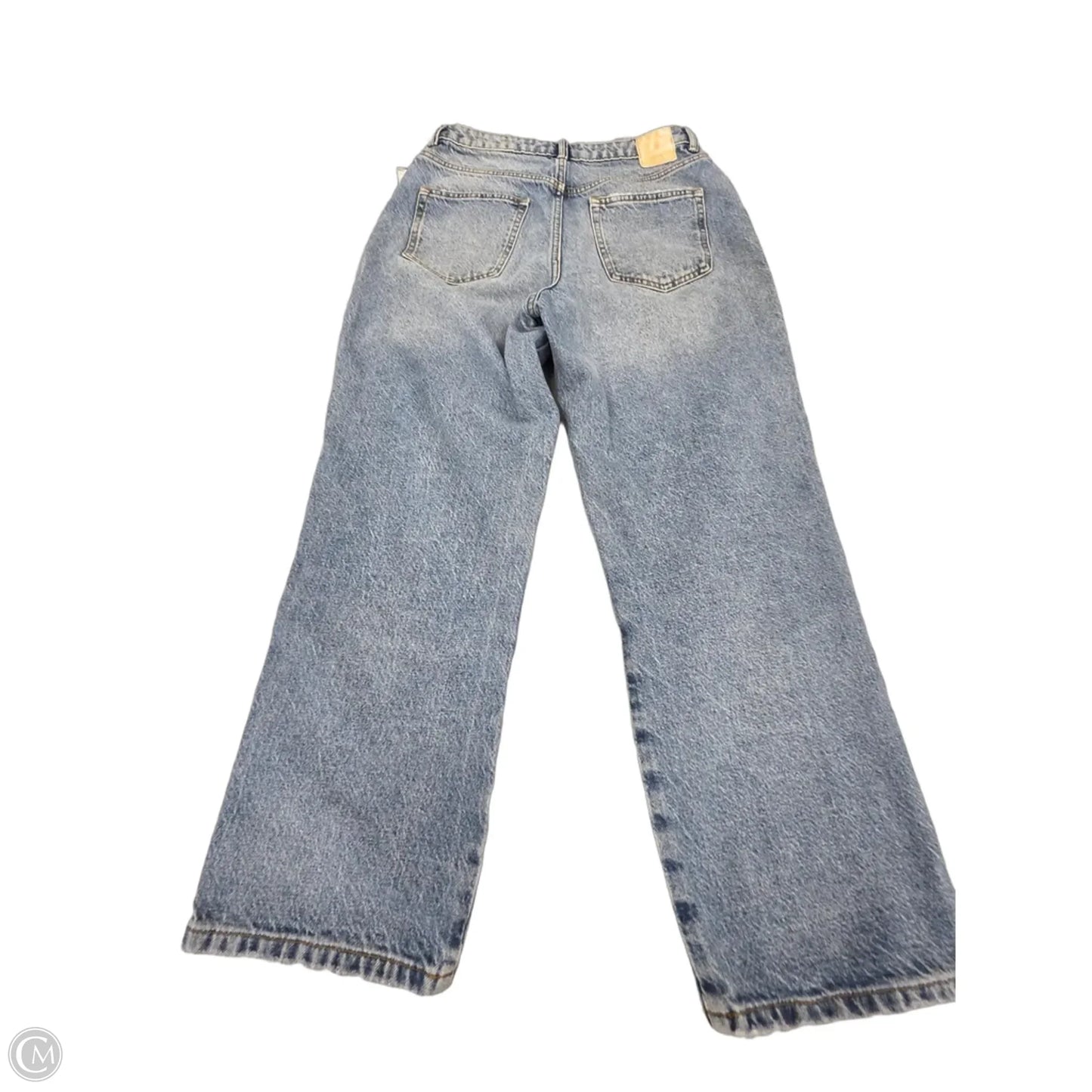 Jeans Straight By Zara In Blue Denim, Size: 8