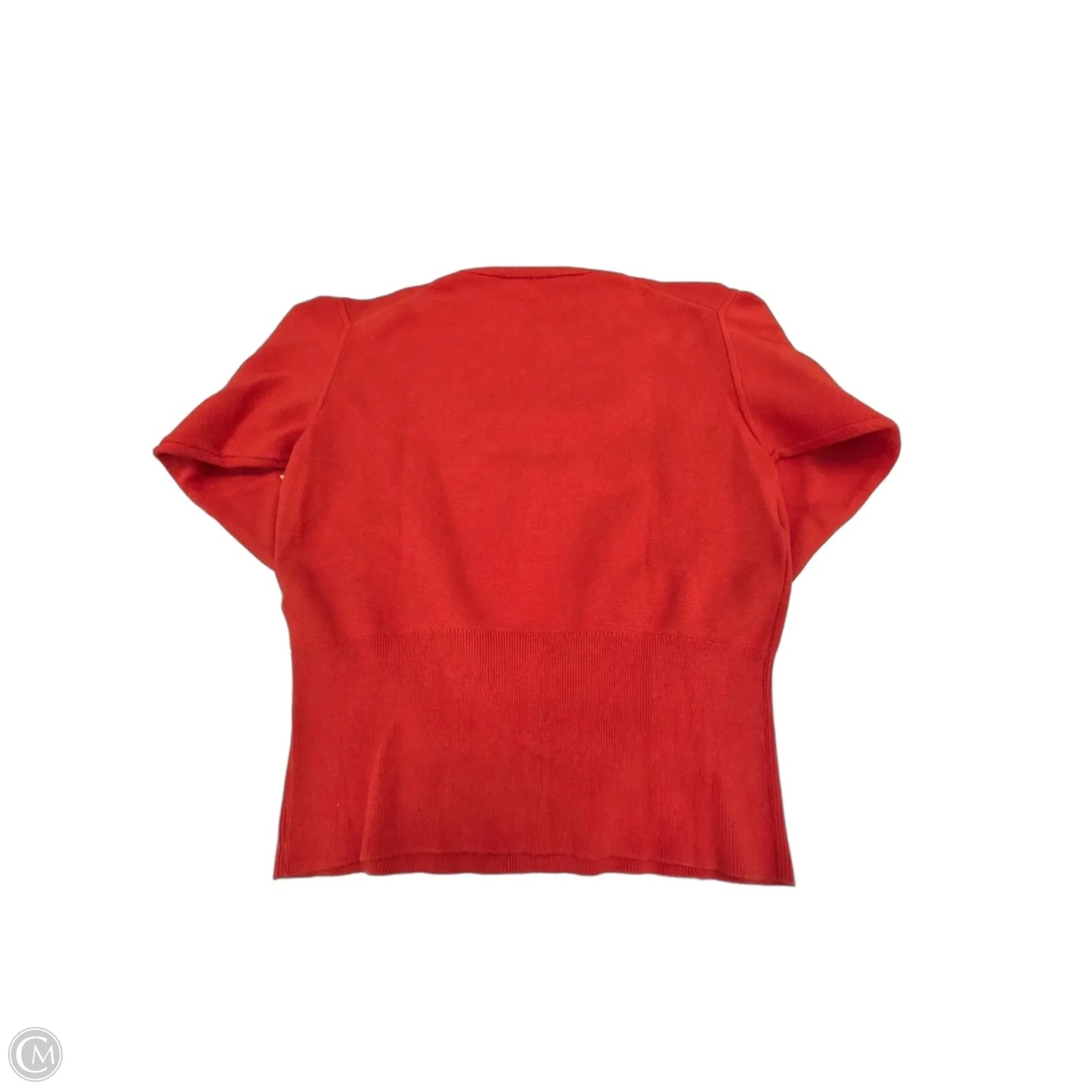 Top Long Sleeve By Uniqlo In Orange, Size: S