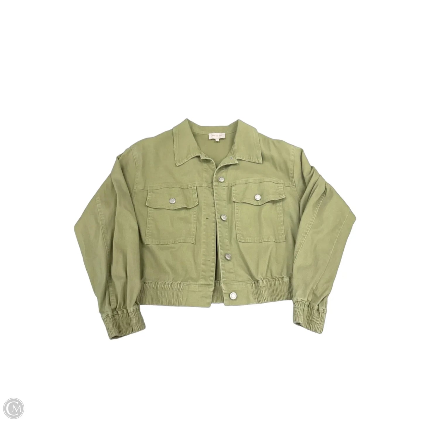 Jacket Denim By Skies Are Blue In Green, Size: M