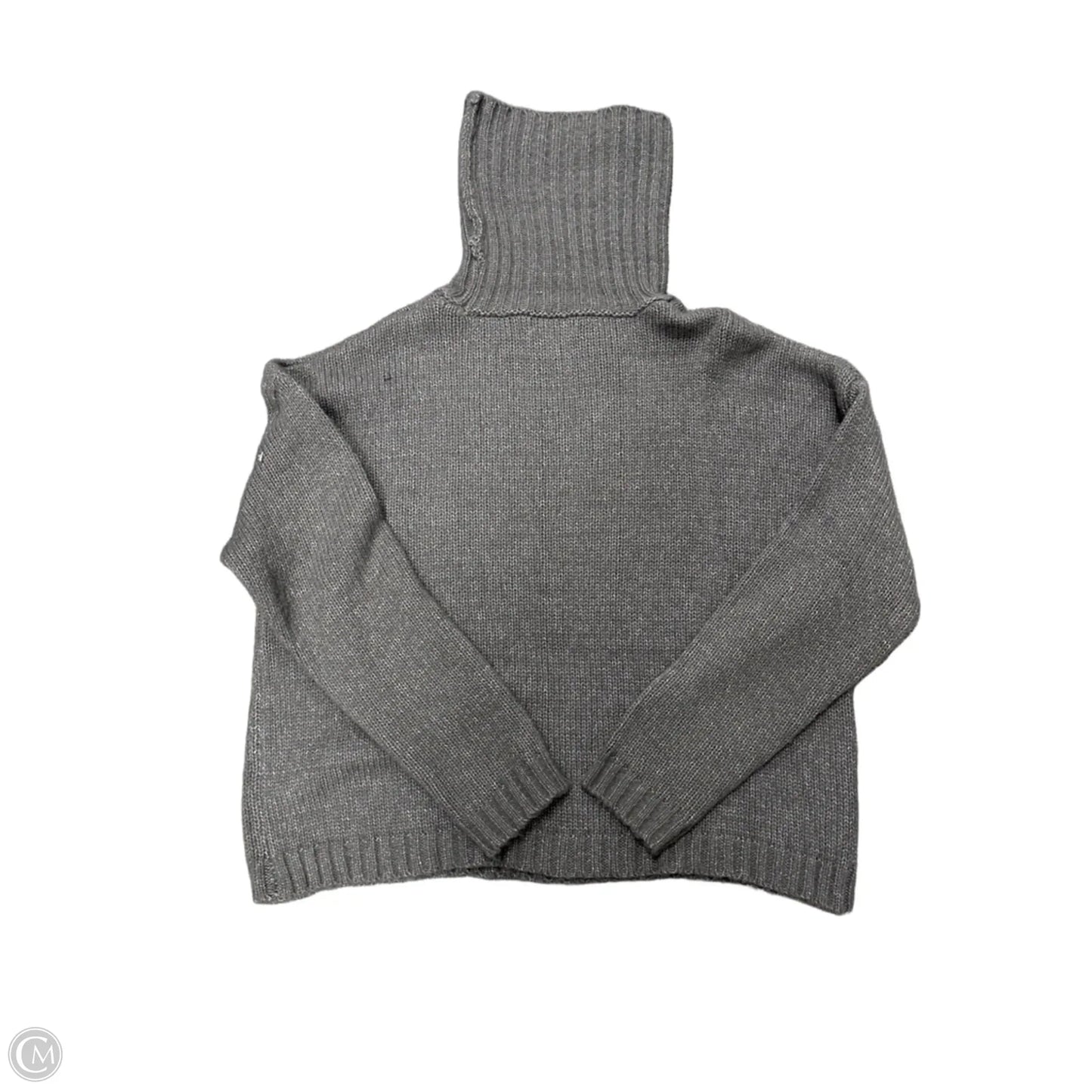 Sweater By Elan In Grey, Size: L