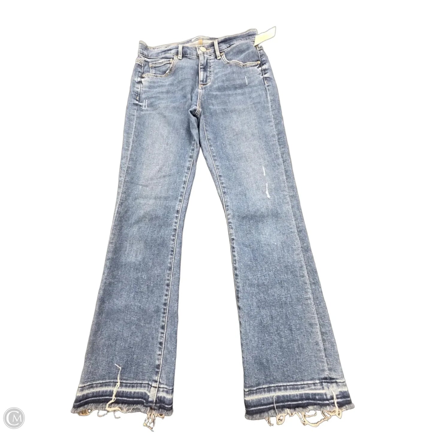 Jeans Flared By Loft In Blue Denim, Size: 2