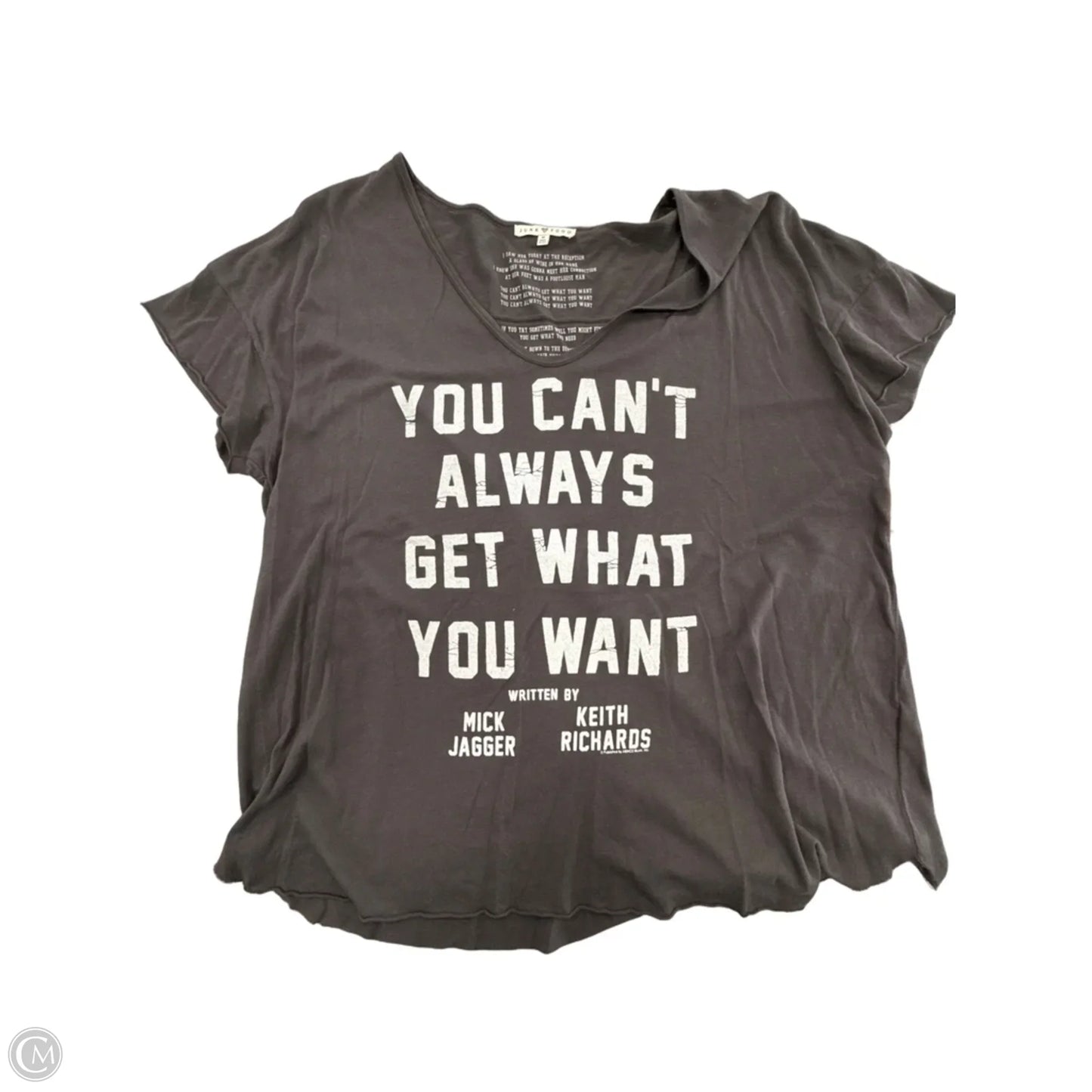 Top Short Sleeve By Junk Food In Black, Size: M